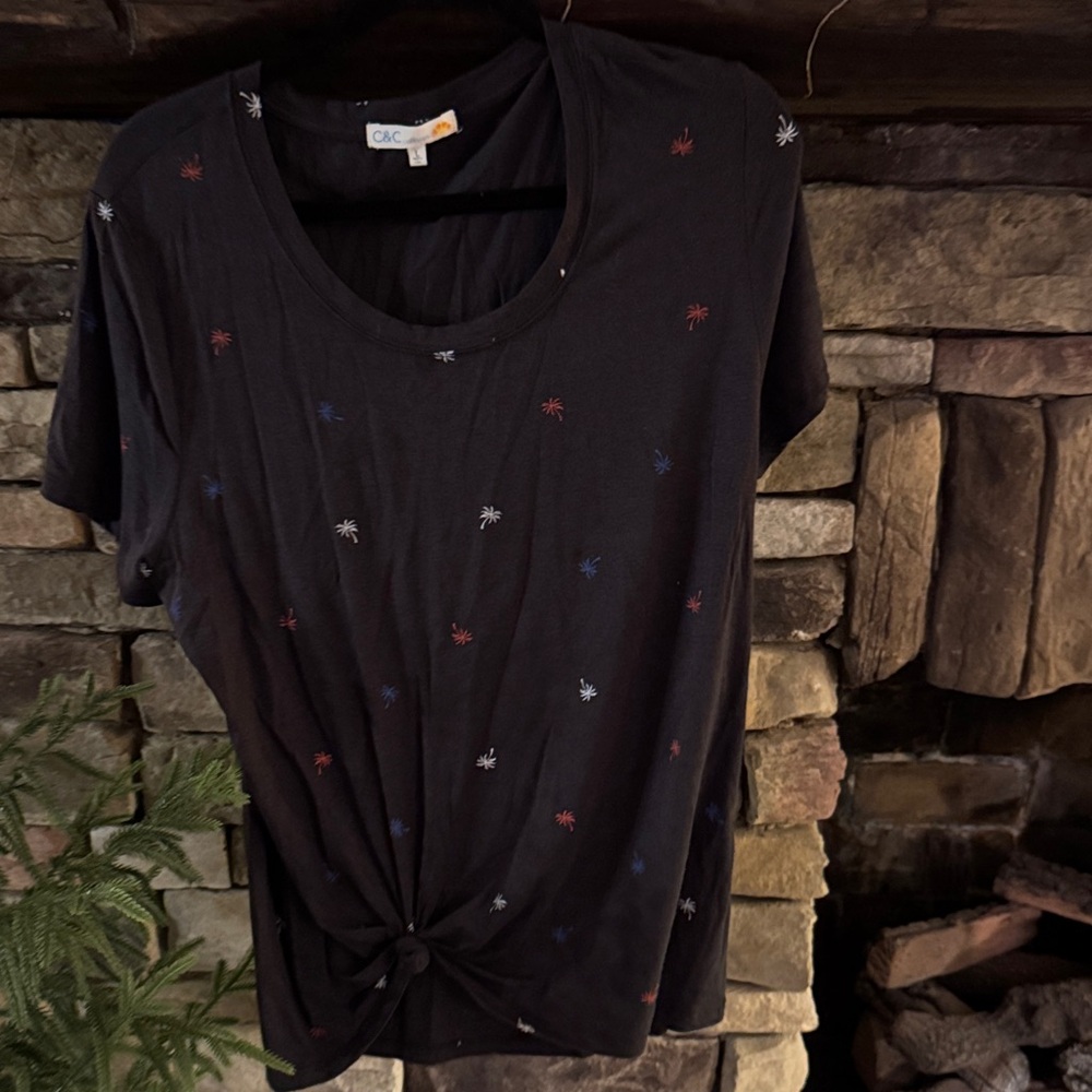 C&C California Black Tee with Colorful Accents